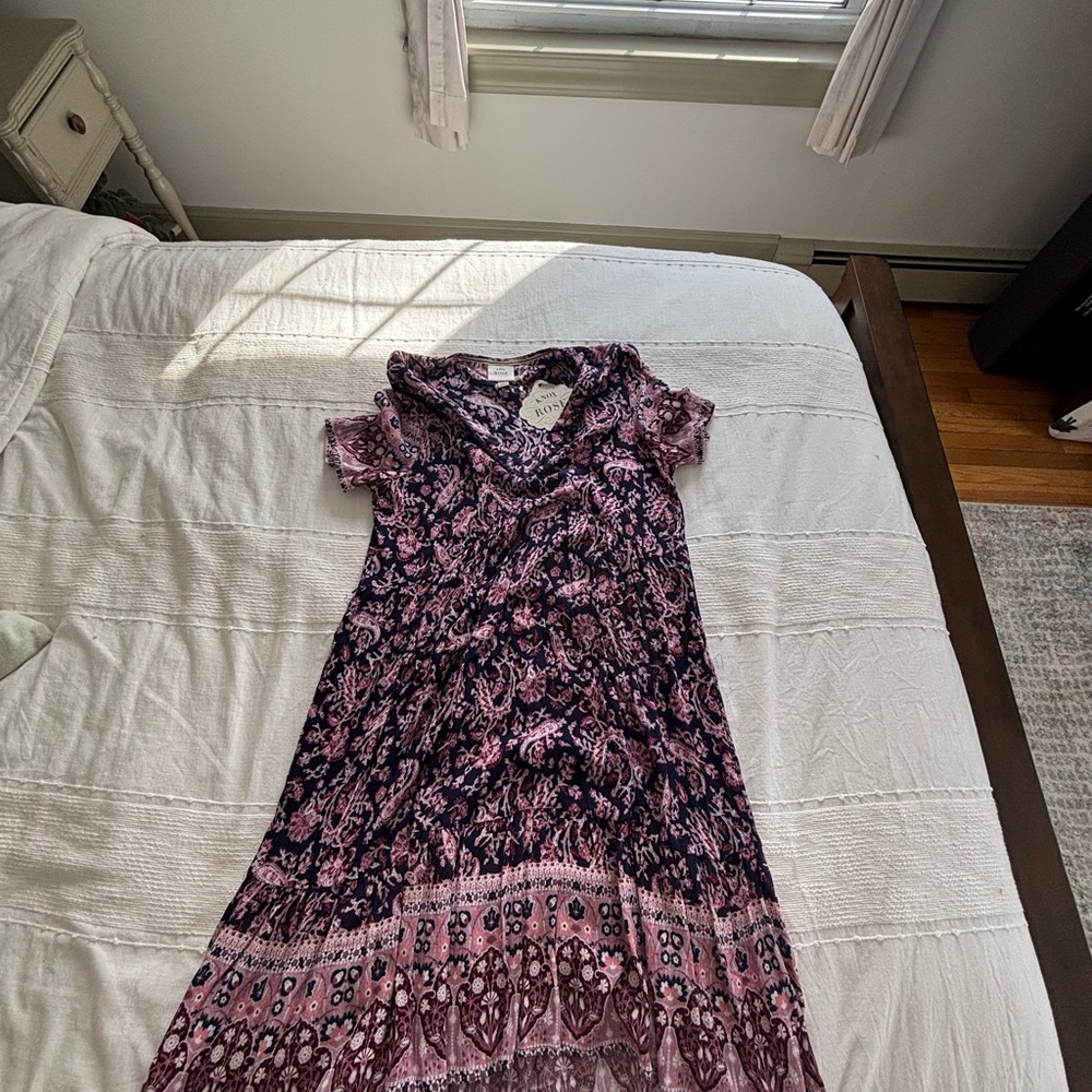 Knox Rose Pink and Purple Midi Dress